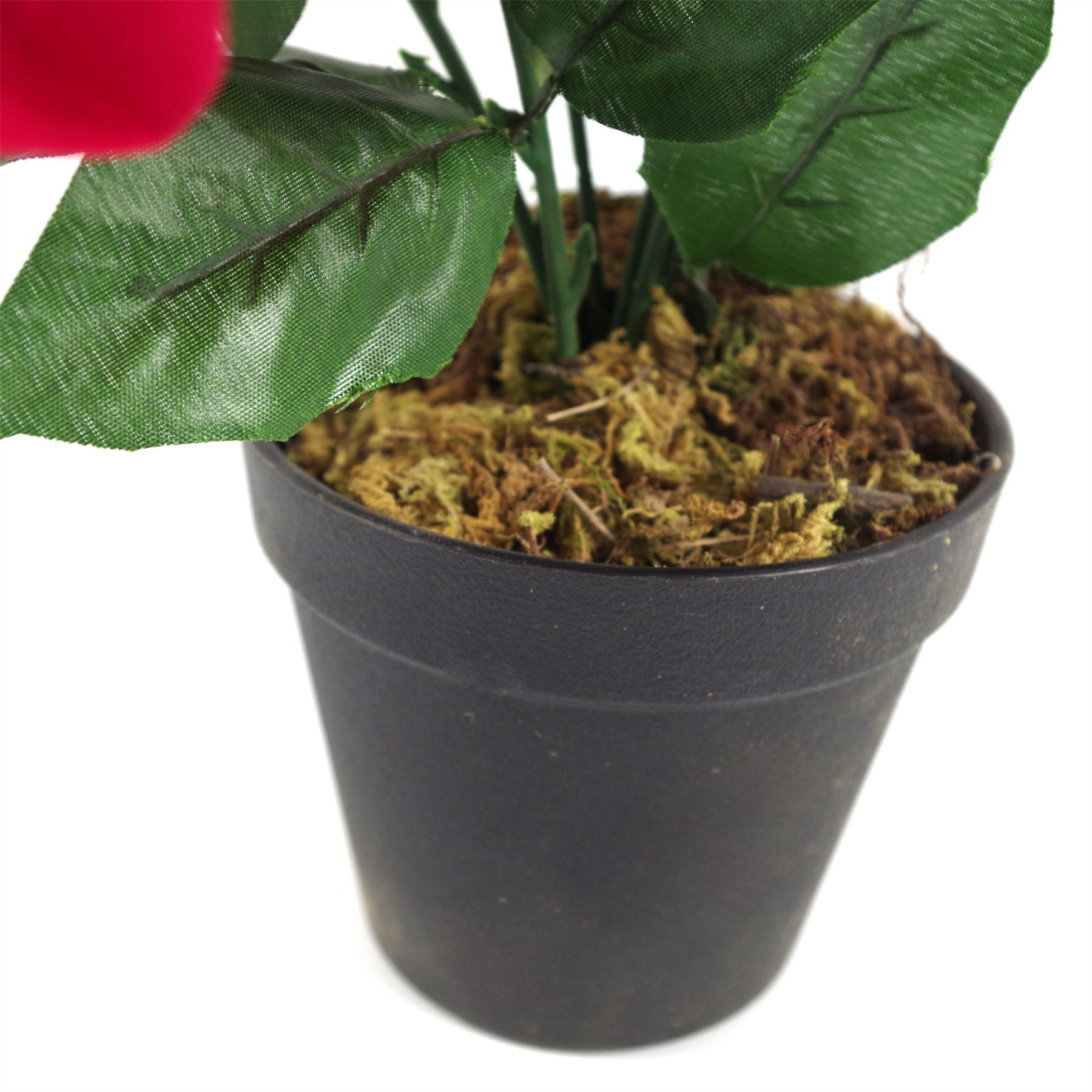 Artificial Christmas Xmas Red Poinsettia 40cm Potted Houseplant - Premium Quality