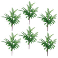Artificial 6 x 55cm Himilayan Maidenhair Fern Bush Dark Green Plant - Premium Quality