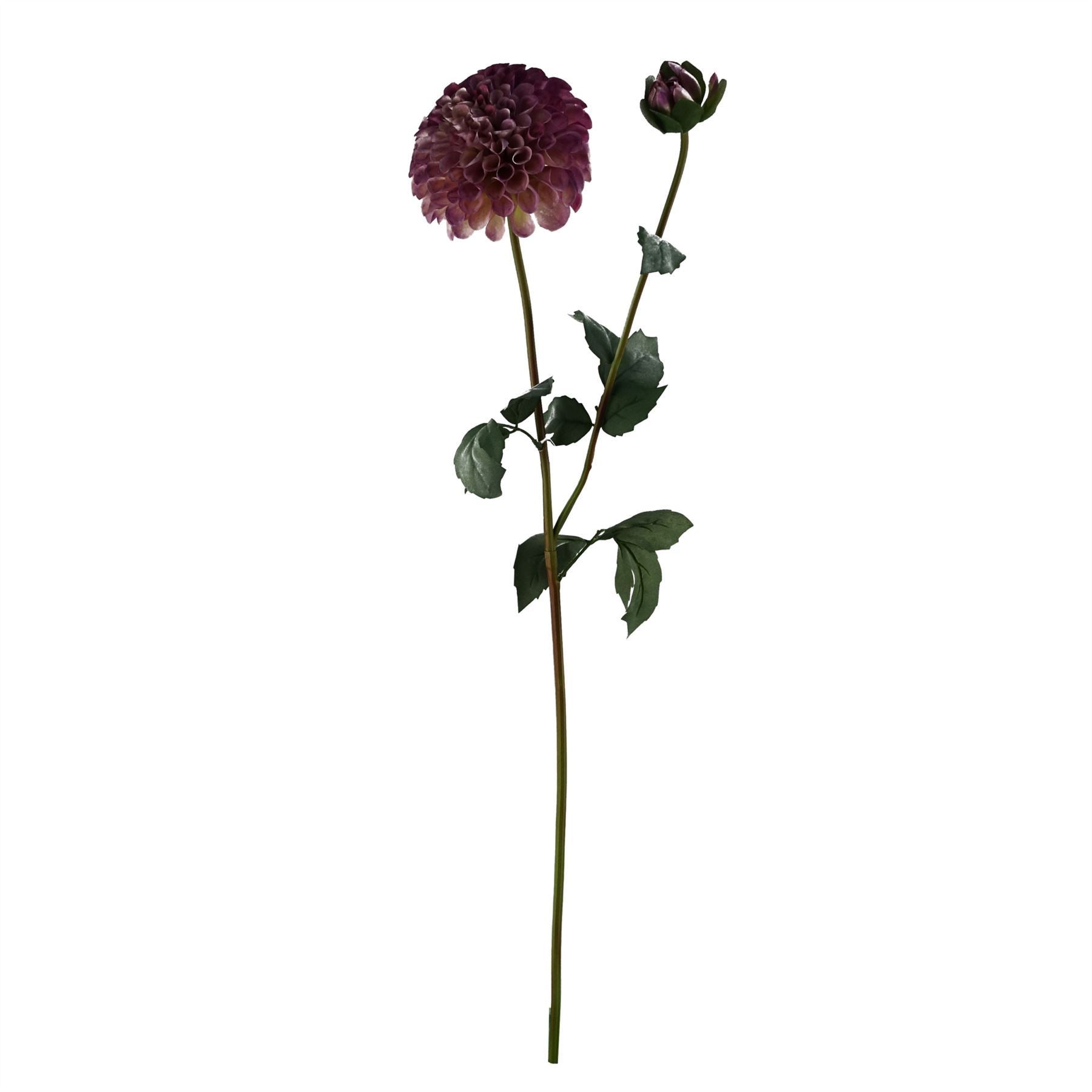 90cm Pink Artificial Peony Dahlia Glass Vase - Premium Quality