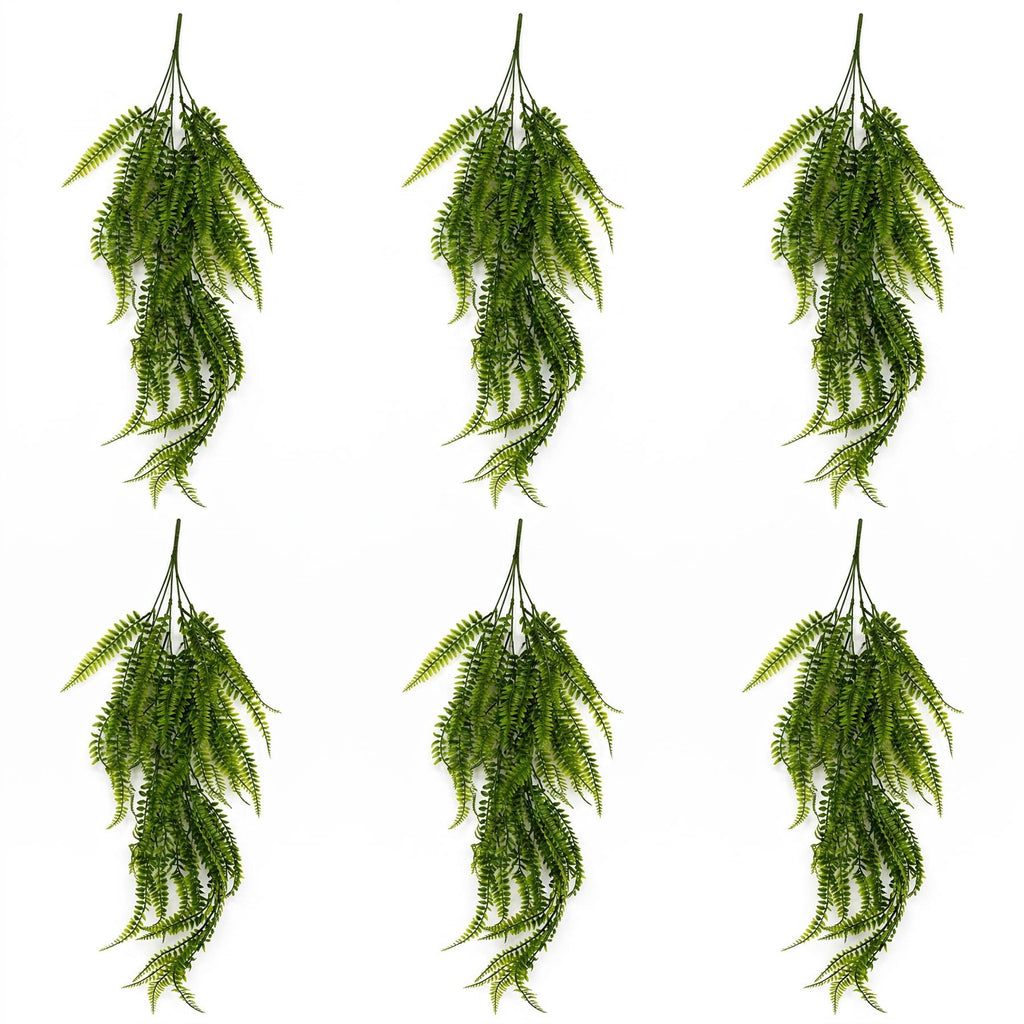 75cm Artificial Trailing Fern Plant Hanging Faux Greenery - Premium Quality