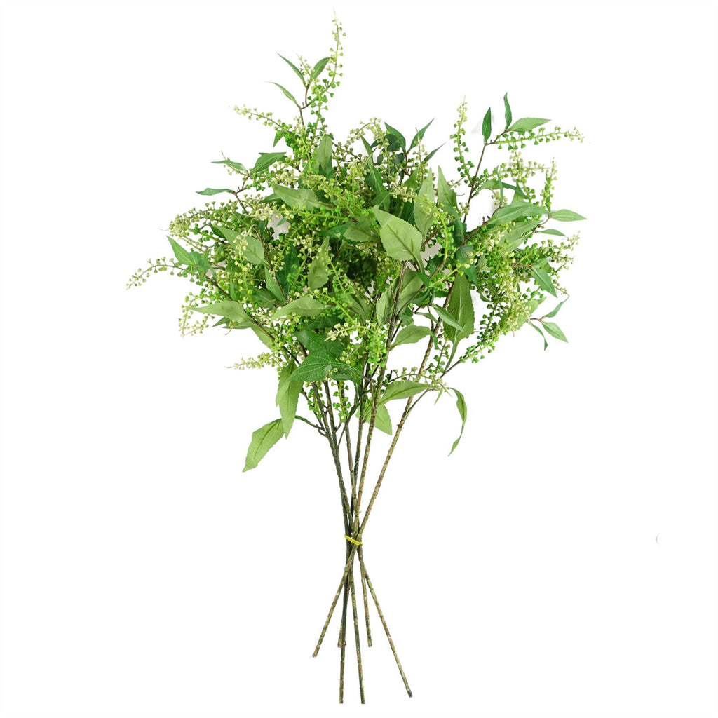 Pack of 6 x 85cm Artificial Green Foliage Spray - Premium Quality