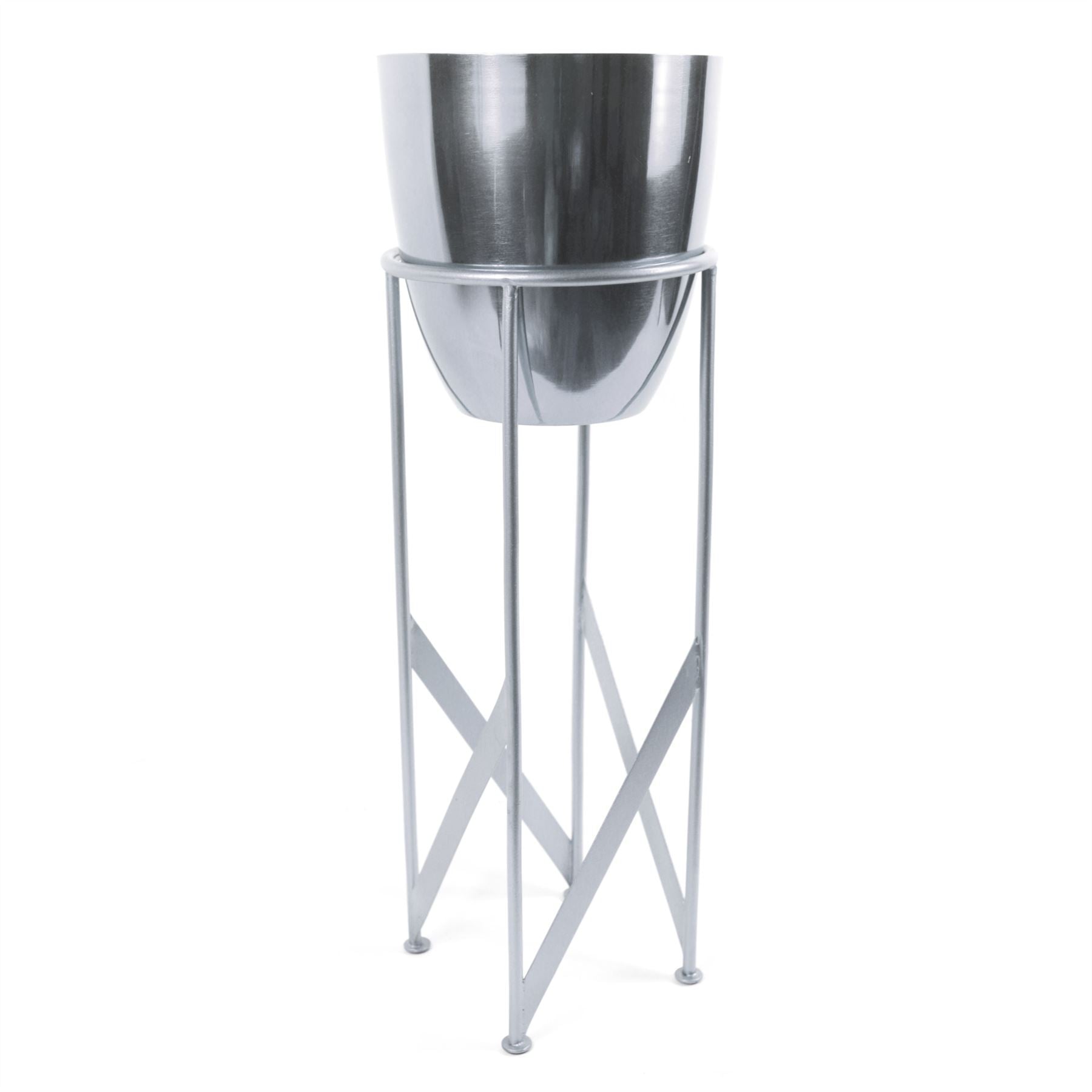 55cm Metal Planter with Matching Stand