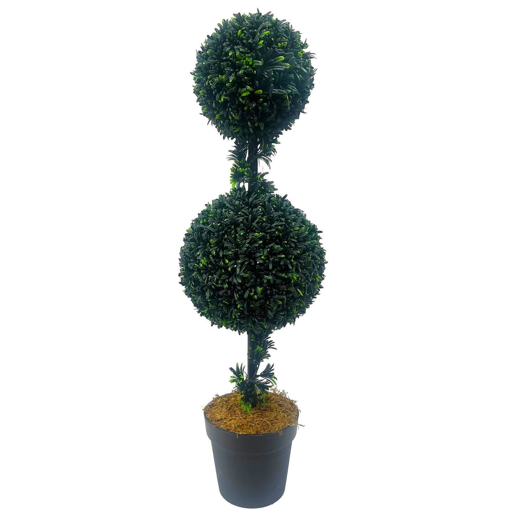 90cm Podocarpus Double Ball Topiary Tree Artificial - Premium Quality