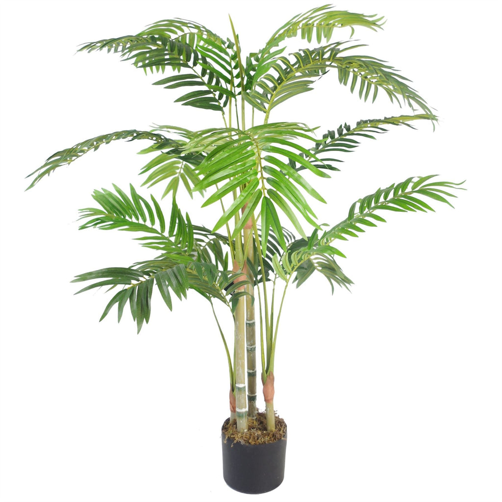 120cm (4ft) Realistic Artificial Areca Palm Tree with Pot