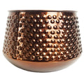 18cm Antique Copper Metal Planter by Botanik - Premium Quality