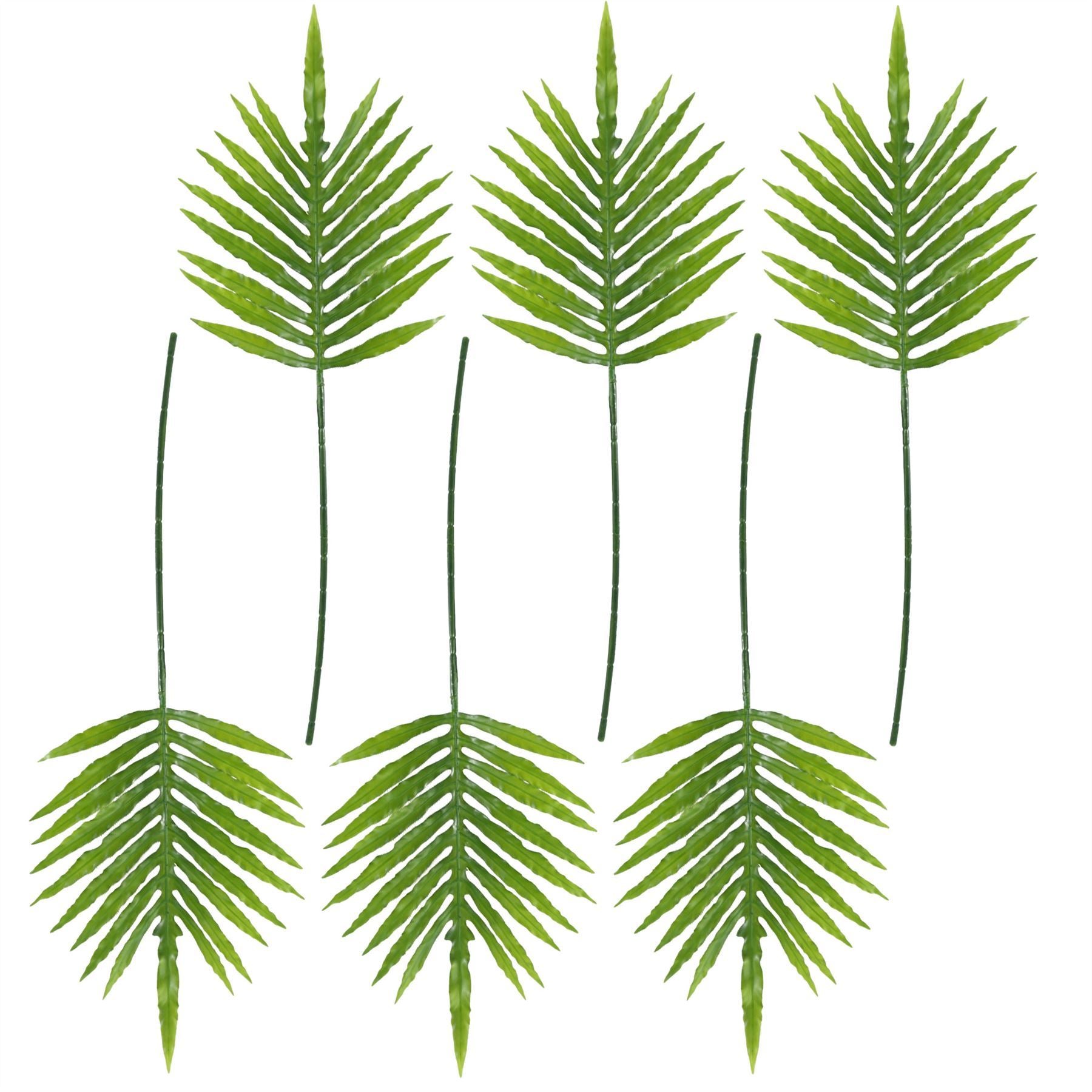 Artificial Pack of 6 x 95cm Green Palm Botanik - Premium Quality