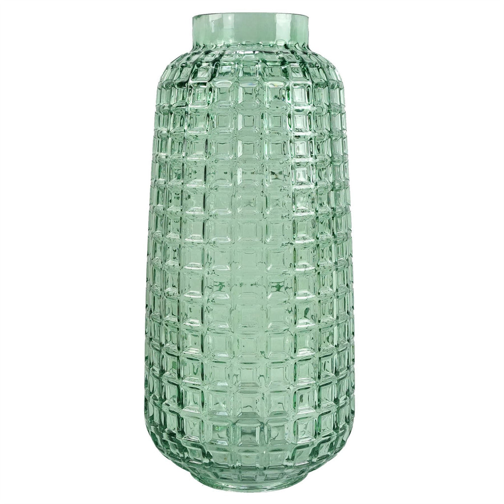 80cm Artificial Pink Carnation and Larkspur Glass Vase - Premium Quality