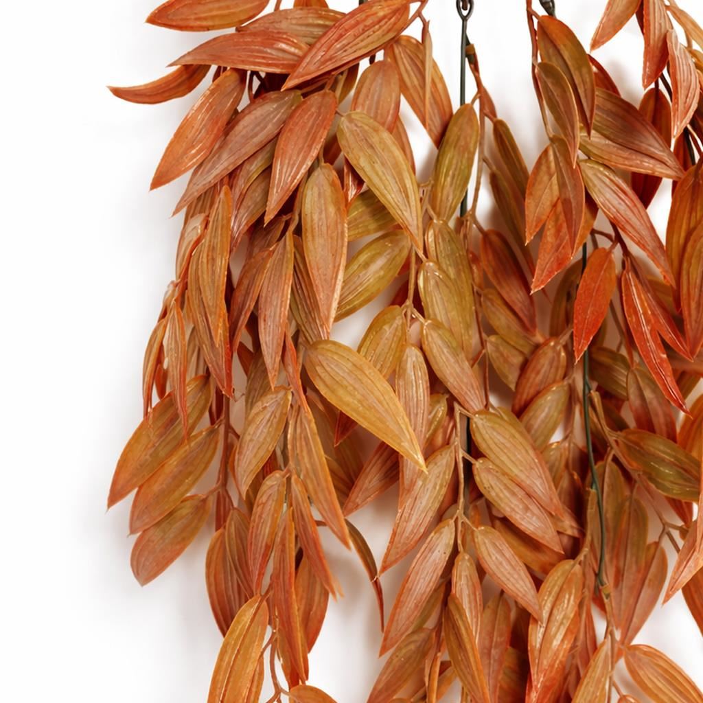 75cm Artificial Trailing Foliage Plant Dusty Orange Hanging Faux Greenery - Premium Quality
