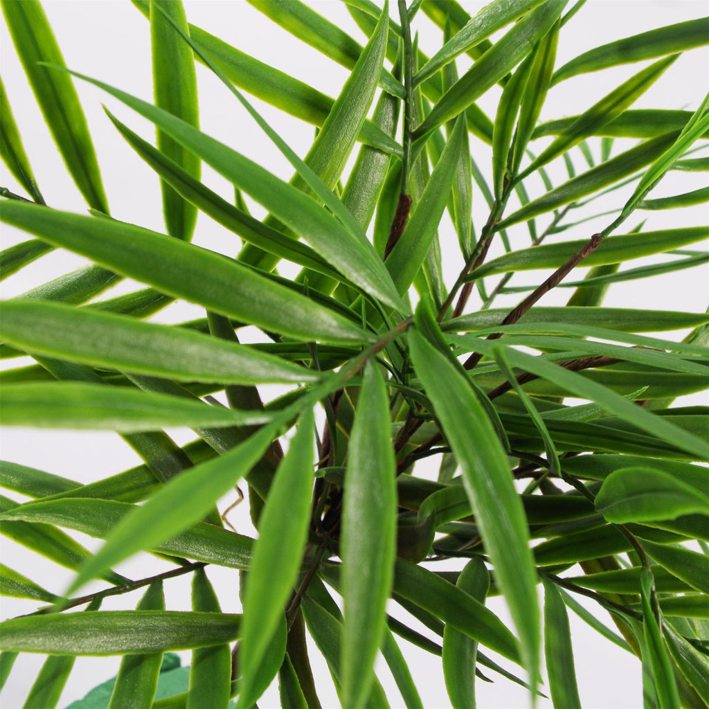 6 x 40cm Artificial Bamboo Palm Bush Plant - Premium Quality
