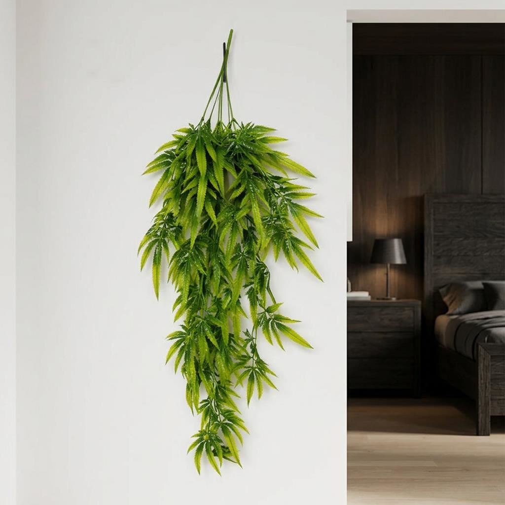 70cm Artificial Trailing Fern Botanik Plant Hanging Faux Greenery - Premium Quality