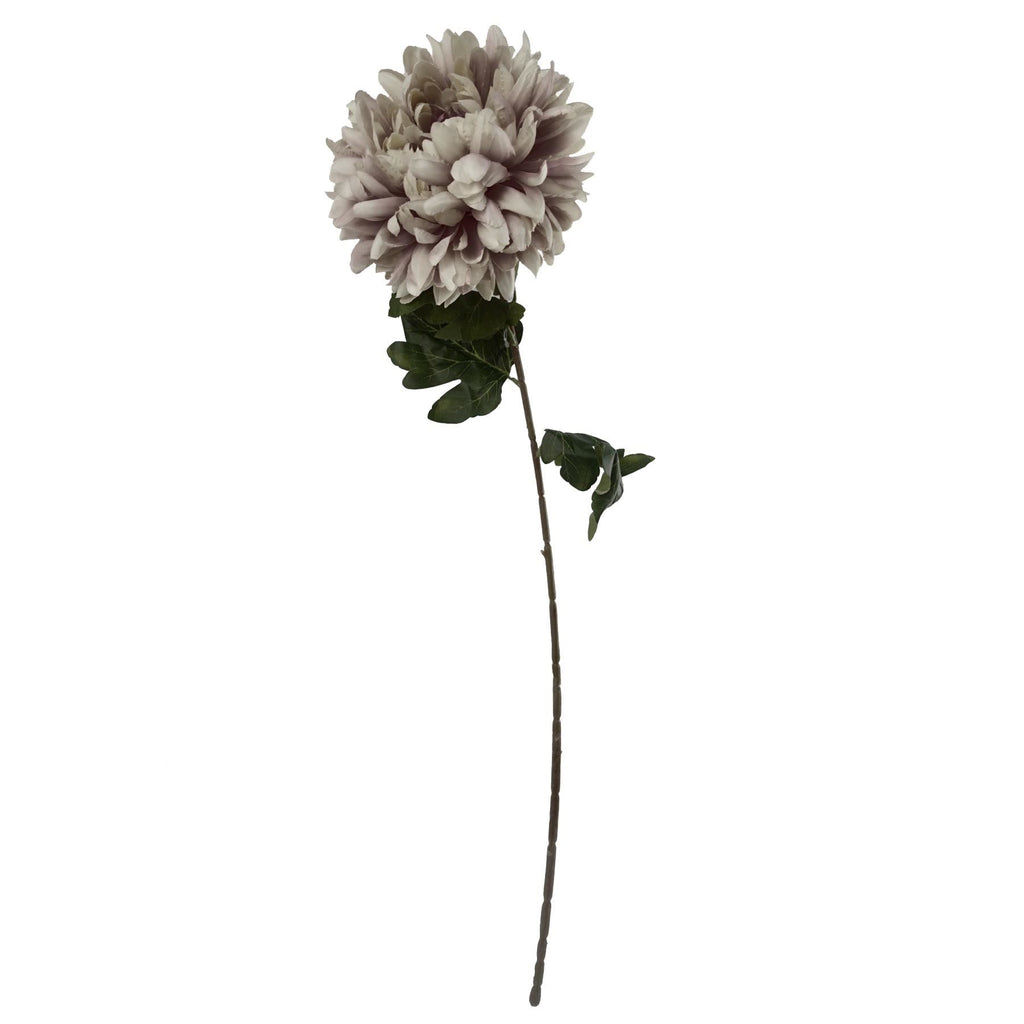 Artificial Pack of 6 x 75cm Extra Large Reflex Chrysanthemum - Mushroom - Premium Quality