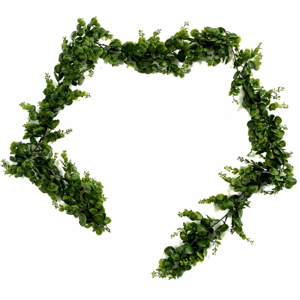 180cm Artificial Eucalyptus Style Green Garland Hanging Decoration - Premium Quality