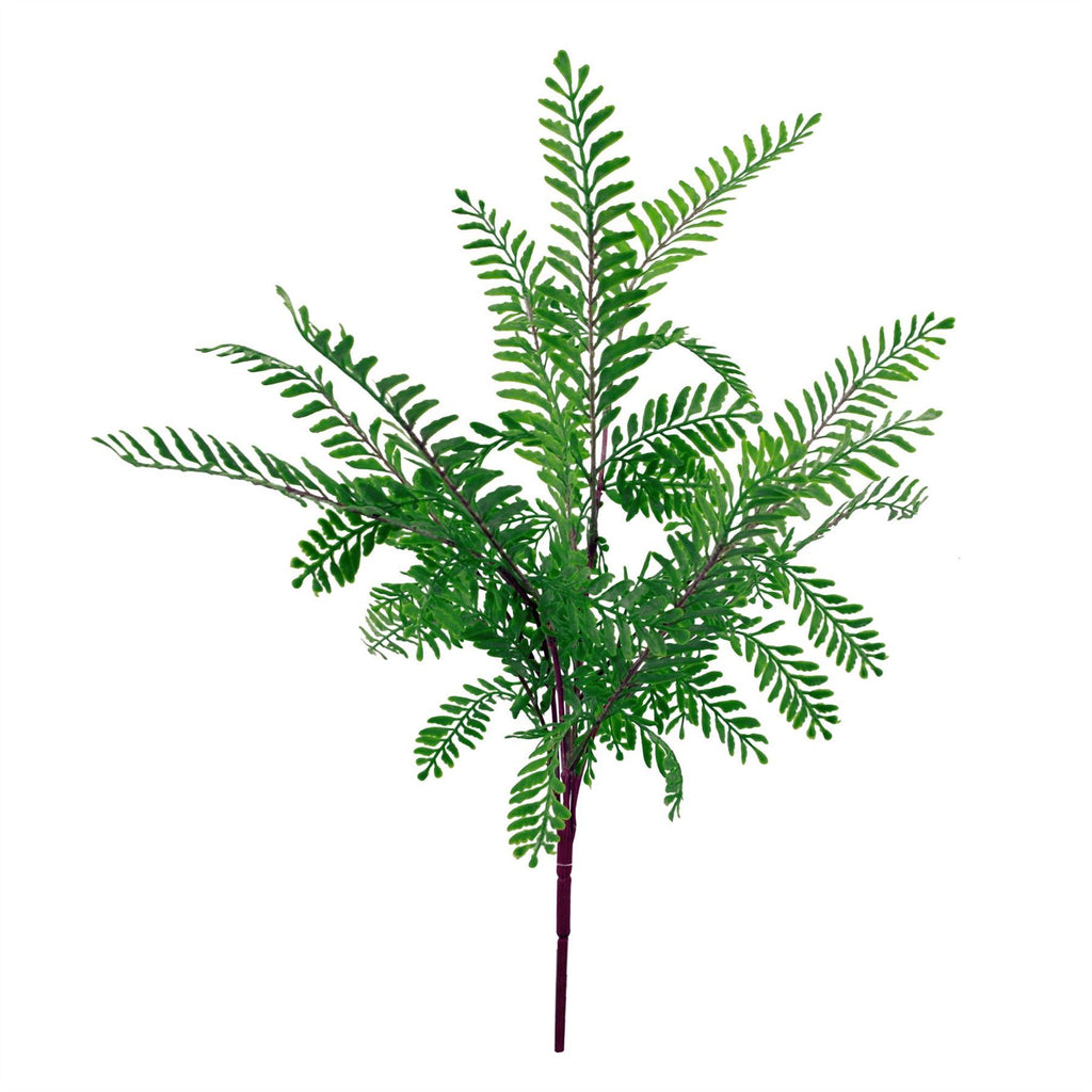 Artificial 6 x 55cm Himilayan Maidenhair Fern Bush Dark Green Plant - Premium Quality