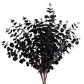Artificial Pack of 6 x 80cm Black Eucalyptus Foliage Stem - Premium Quality