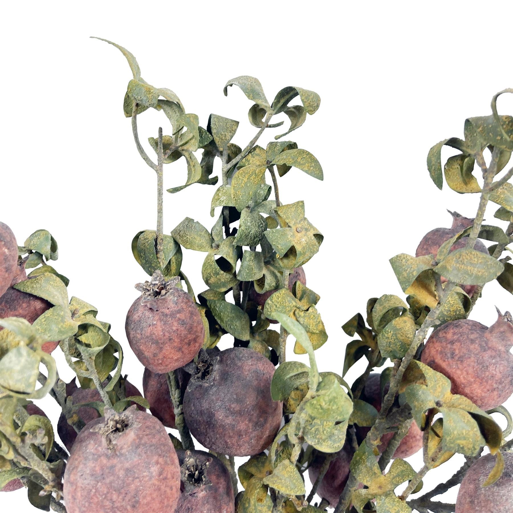 Pack of 6 x 75cm Artificial Pomegranate Stem Artificial Red - Premium Quality