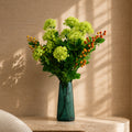 70cm Artificial Viburnum Display with Glass Vase - Premium Quality