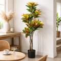 140cm Artificial Codiaeum Tree with 179 Leaves