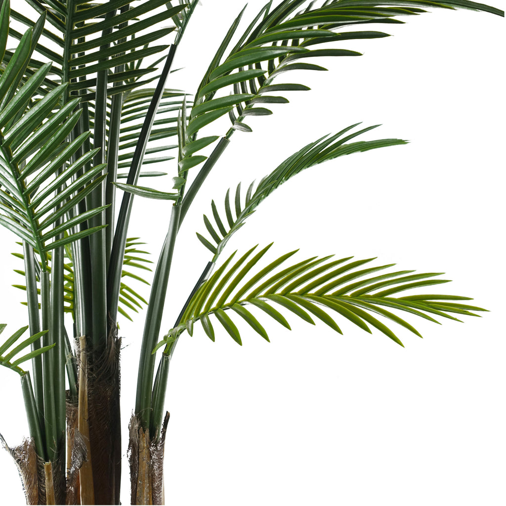 125cm Artificial UV Resistant Raphis Palm Tree with Natural Trunk