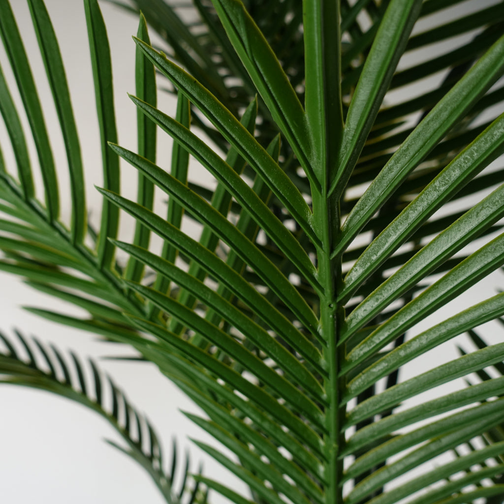 125cm Artificial UV Resistant Raphis Palm Tree with Natural Trunk