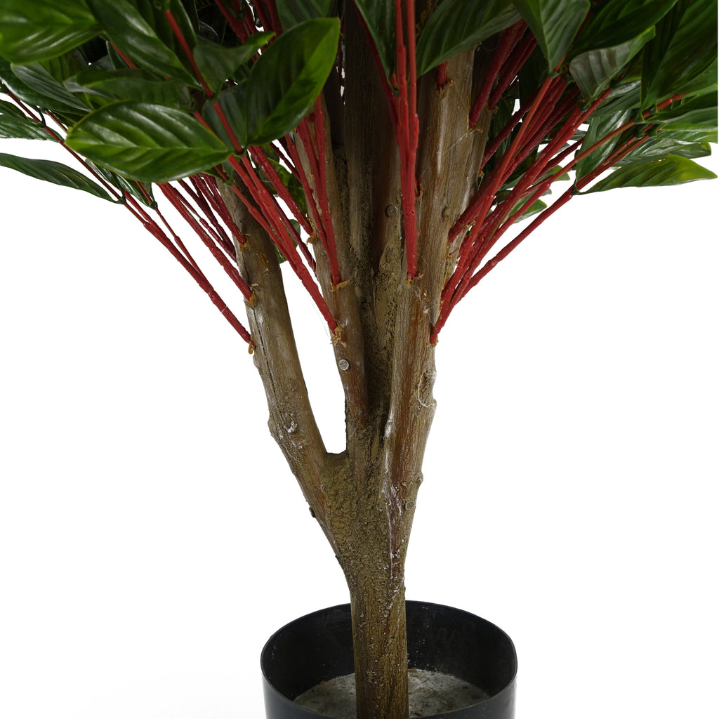 90cm Artificial UV Resistant Gloxinia Single Ball Topiary with 1608 Leaves and Natural Trunk