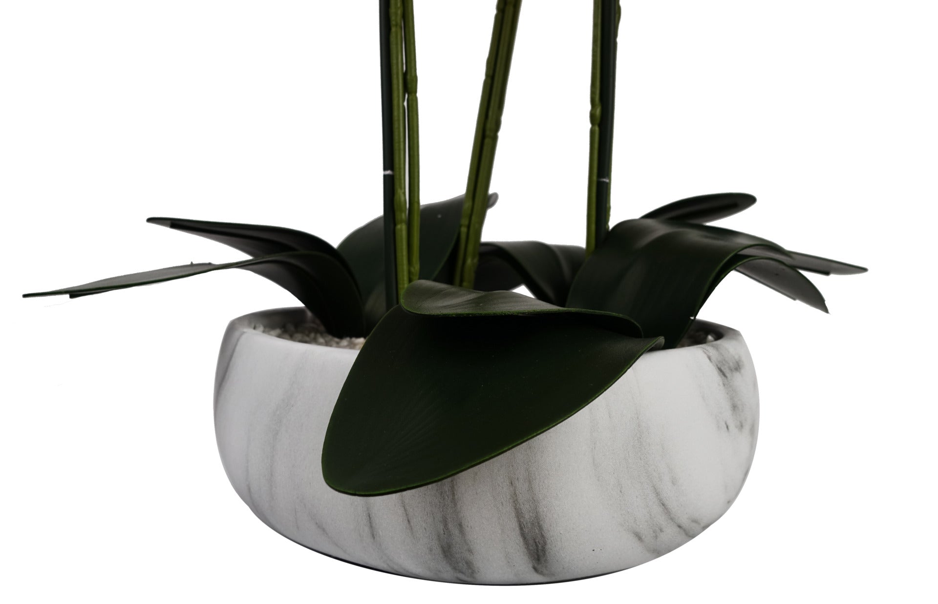 60cm Orchid Artificial Pink Marble Effect Ceramic Planter