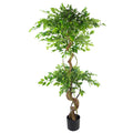 150cm Twisted Trunk Artificial Japanese Fruticosa Style Ficus Tree