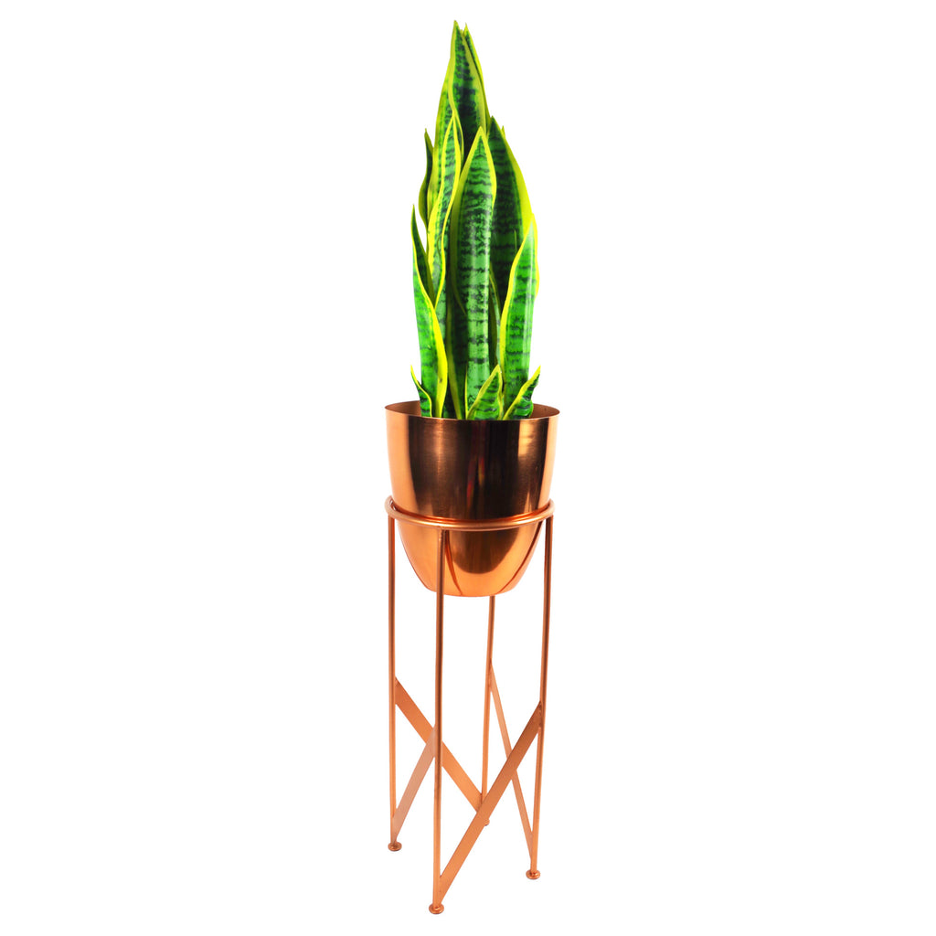 55cm Metal Planter with Matching Stand
