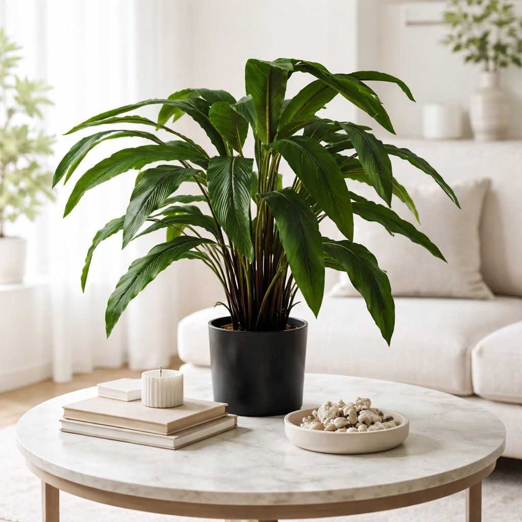 60cm Artificial Calathea Plant
