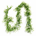 170cm Artificial White Flowering Greenery Garland Hanging Decoration - Premium Quality