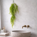100cm Artificial Trailing Green Botanik Hanging Fern Plant with Wired Top Stems - Premium Quality