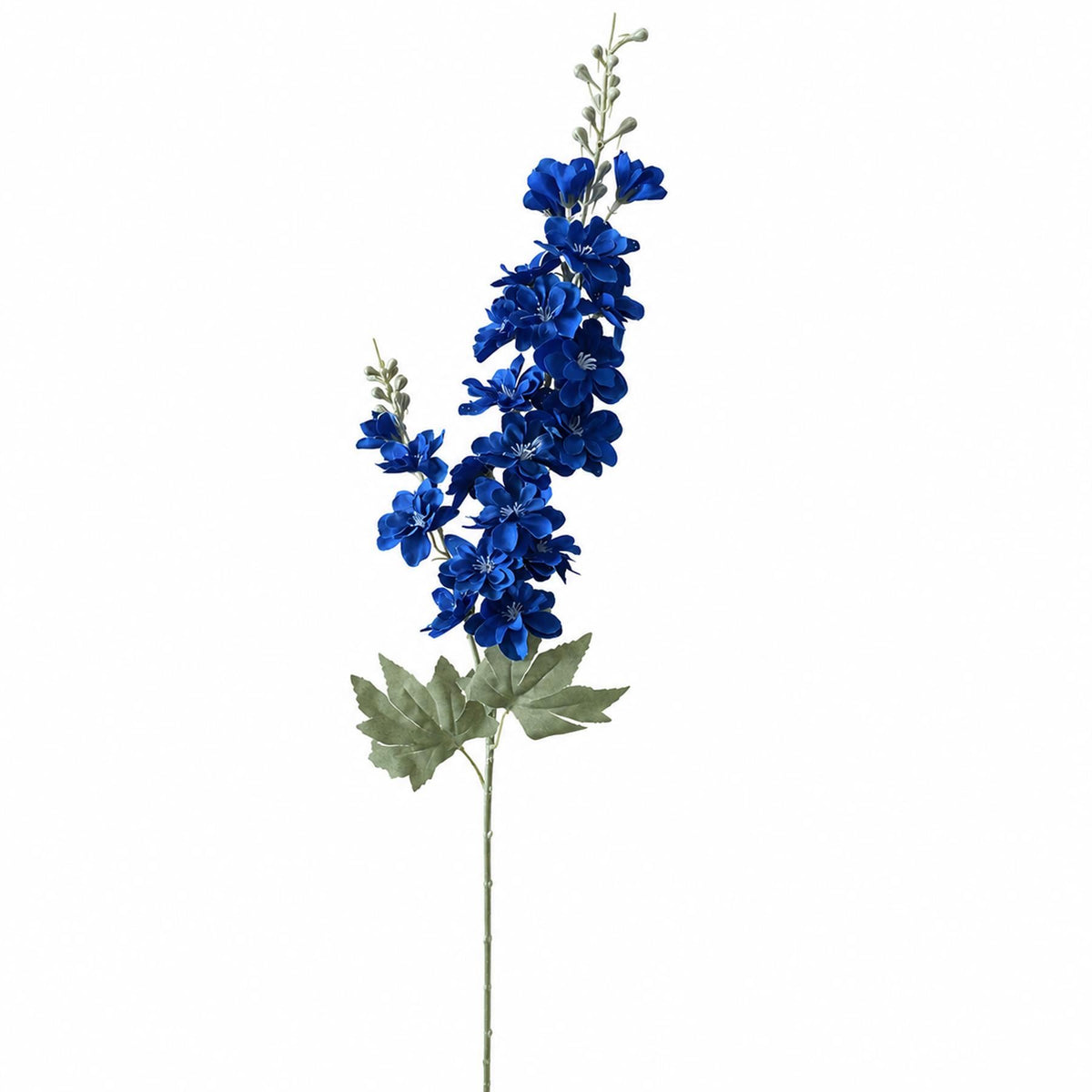 Faux Larkspur Flower Spikes, 85cm Tall Stems - Set of 6