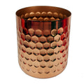 Honeycomb Metal Planter - Copper - 18cm x 15.5cm - Premium Quality