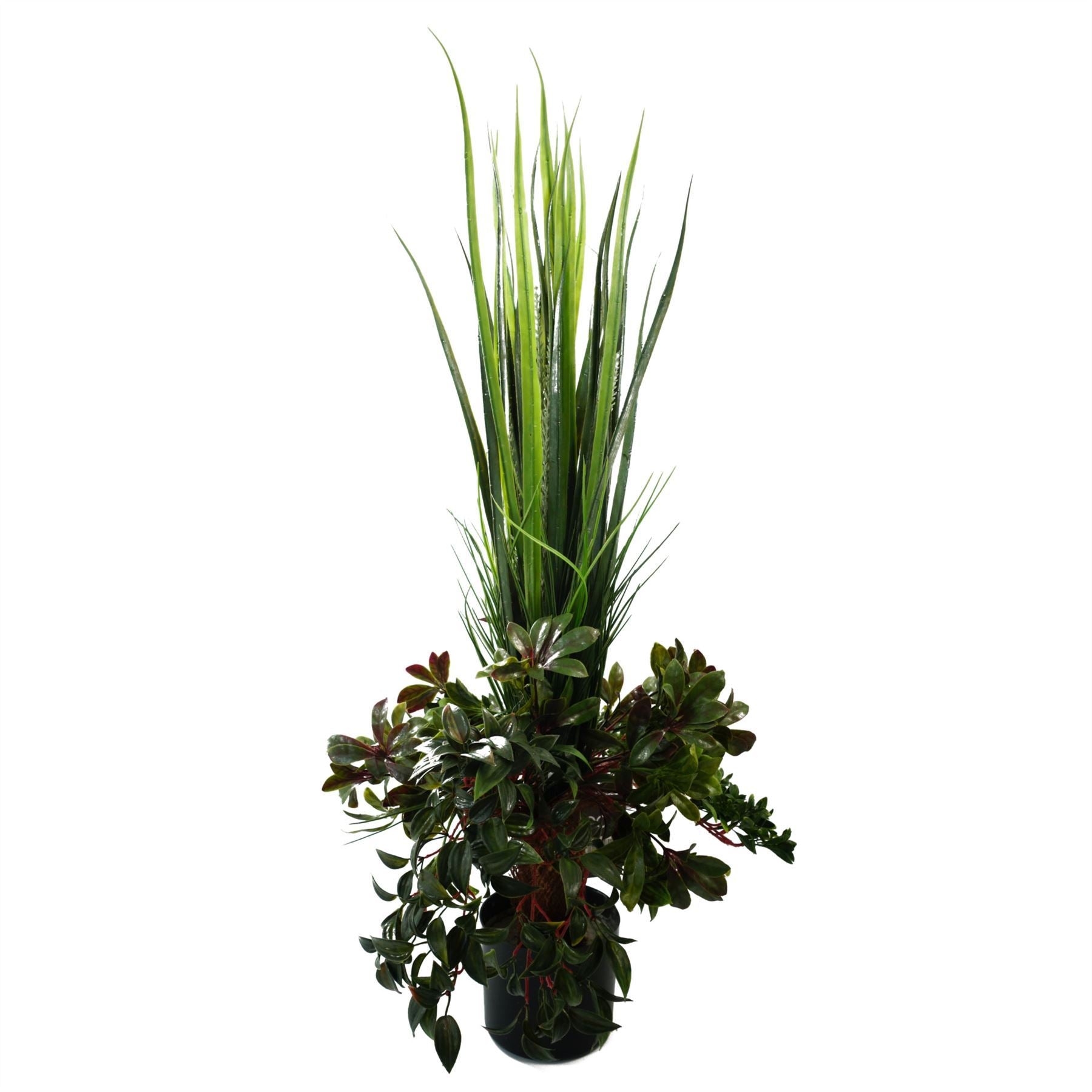 90cm UV Potted UV Grass Plant with Artificial Display Foliage - Premium Quality