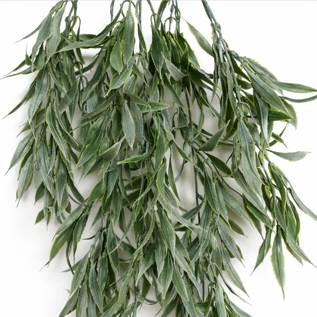 80cm Artificial Italian Ruscus Hanging Plant with Realistic Foliage - Sage Green - Premium Quality