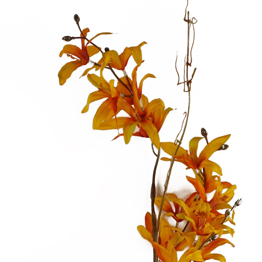 6x 130cm Yellow Blossom Floral Spray Artificial - Premium Quality