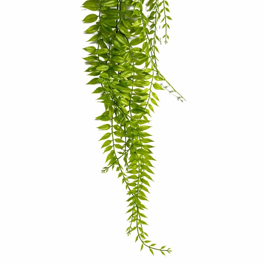 100cm Artificial Trailing Green Botanik Hanging Fern Plant with Wired Top Stems - Premium Quality