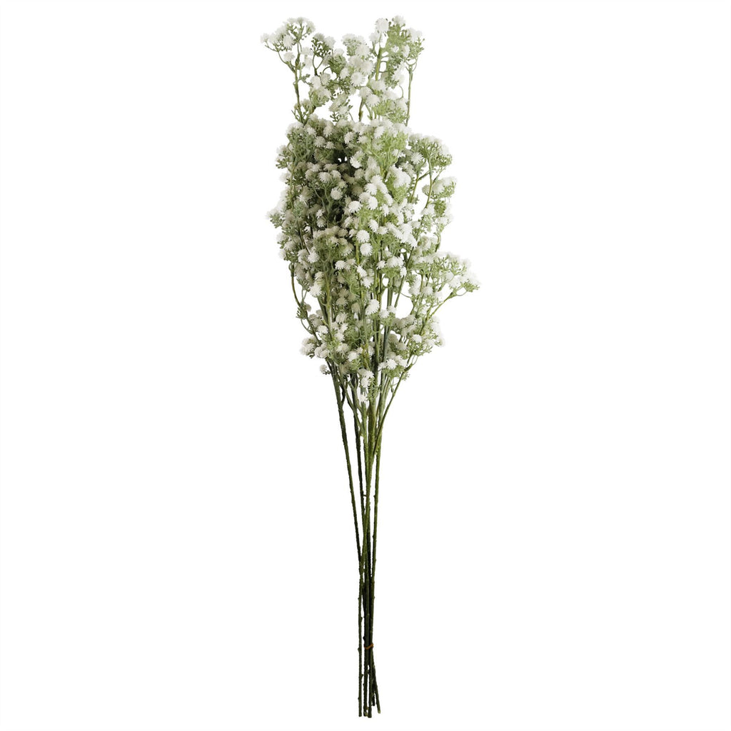 Artificial Pack of 6 x 85cm Gypsophila White Stem - Premium Quality