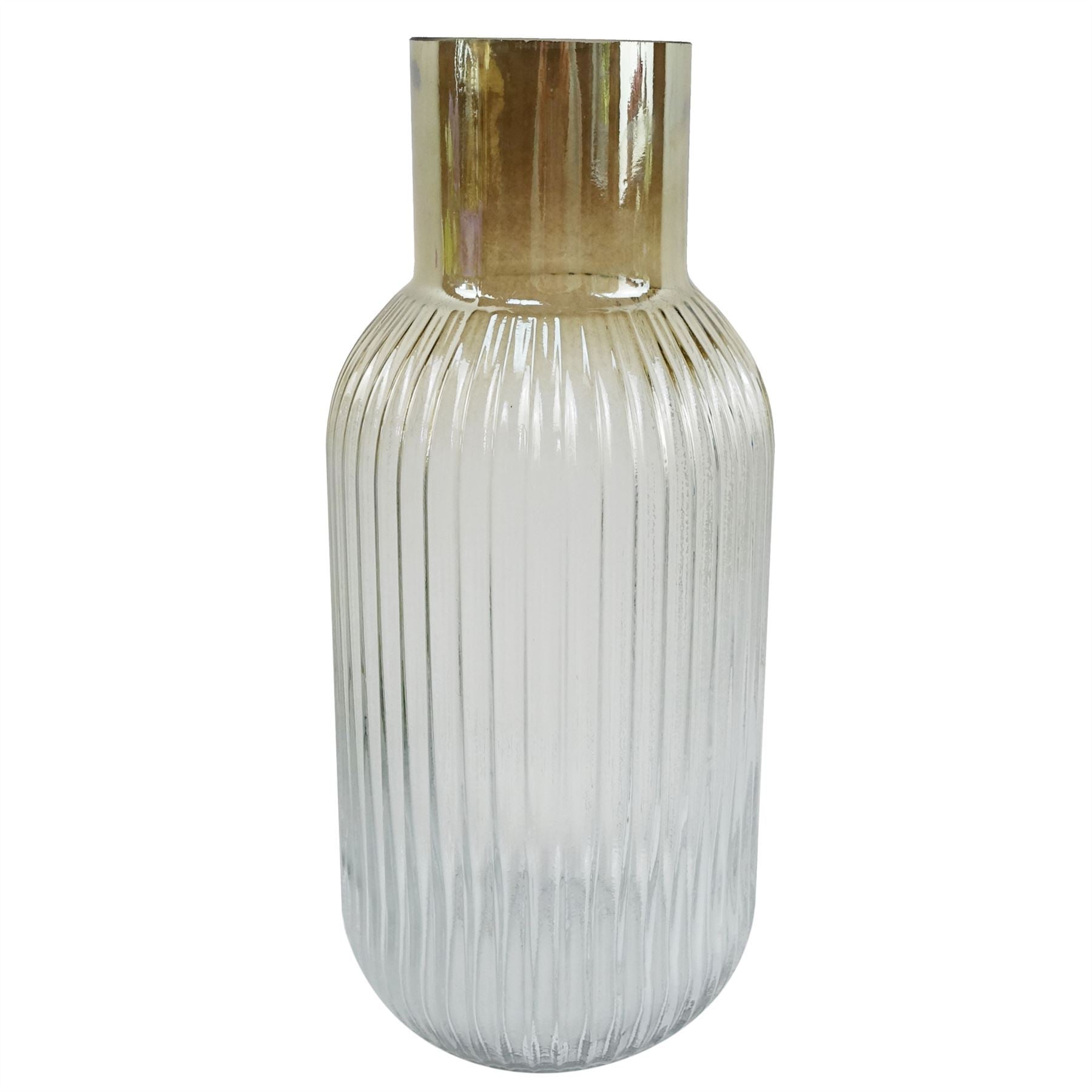 100cm Artificial Pink Blossom White Rose Arrangement Glass Vase - Premium Quality