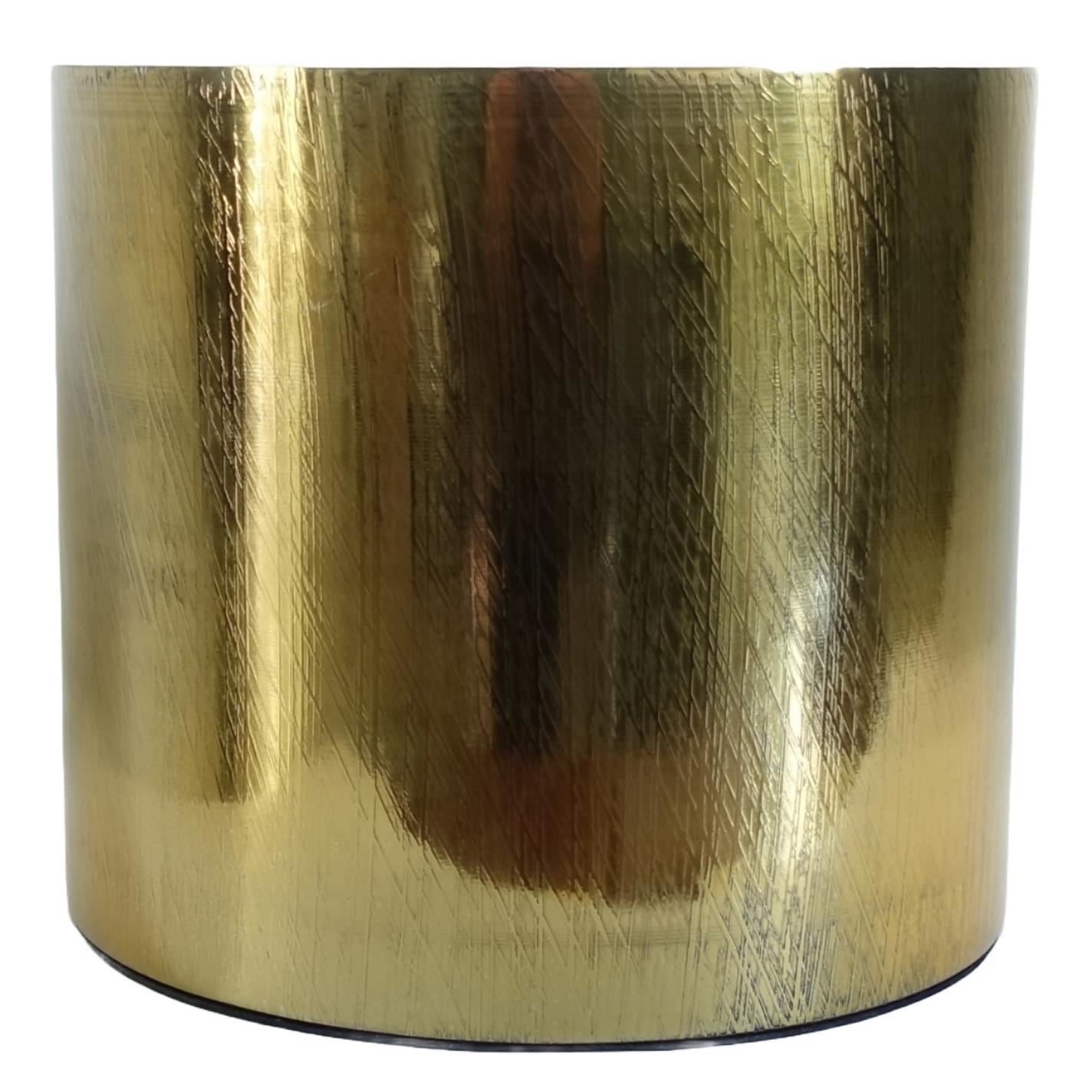 18cm Gold Etched Metal Planter by Botanik - Premium Quality