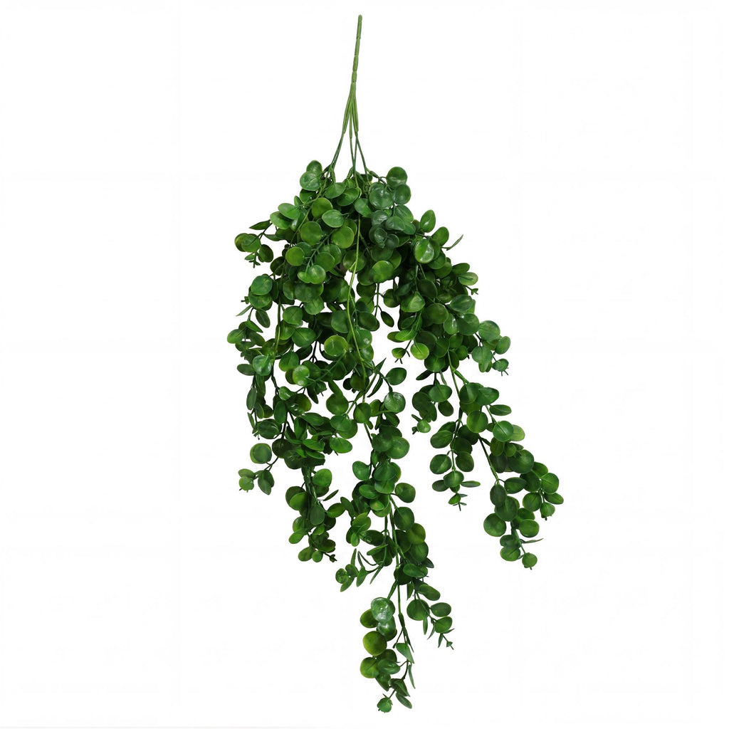 75cm Artificial Trailing Round Botanik Hanging Foliage Plant - Deep Forest Green - Premium Quality