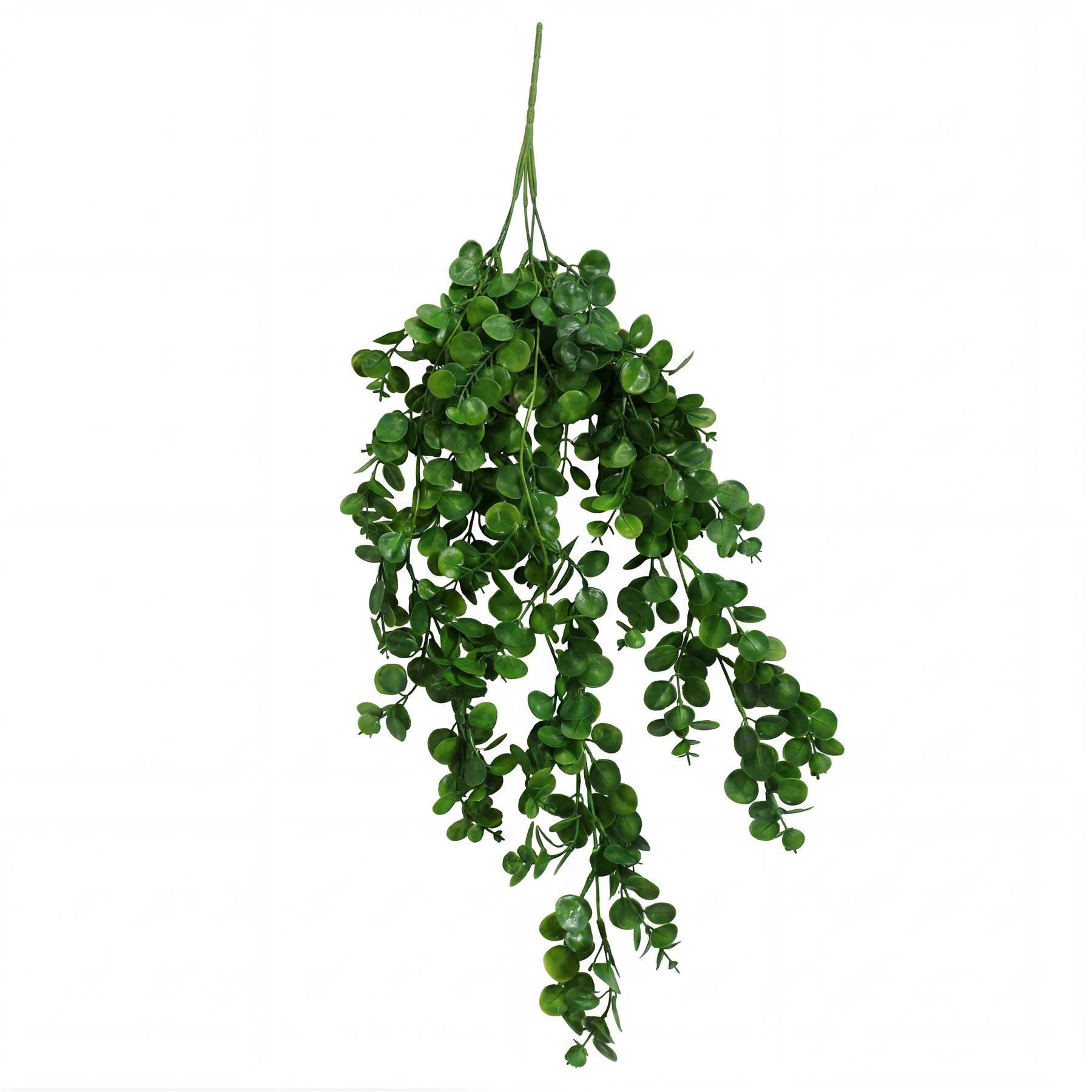 75cm Artificial Trailing Round Botanik Hanging Foliage Plant - Deep Forest Green - Premium Quality