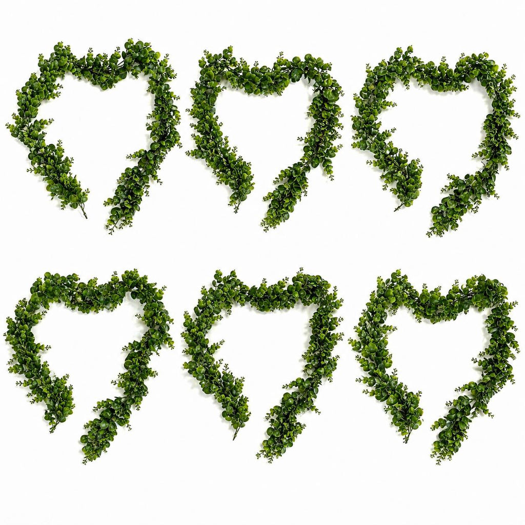 180cm Artificial Eucalyptus Style Green Garland Hanging Decoration - Premium Quality