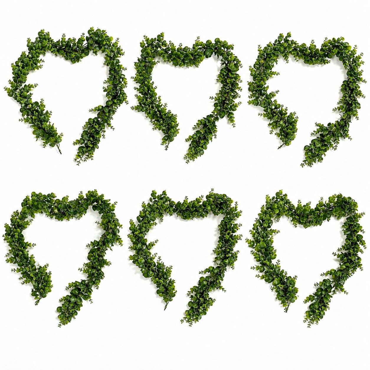 180cm Artificial Eucalyptus Style Green Garland Hanging Decoration - Premium Quality
