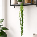 100cm Artificial Trailing Rhipsalis Style Hanging Plant - Dark Green Tips - Premium Quality
