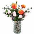75cm Dahlia Peony Artificial Foliage Retro Vase - Premium Quality