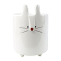 15cm Ceramic White Rabbit Pen Mini Plant Pot