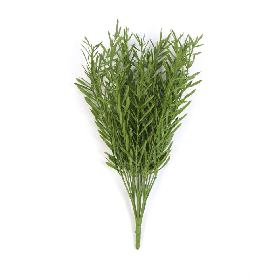 Pack of 6 x 40cm Fire Resistant Artificial Foliage Grass Stem - Premium Quality