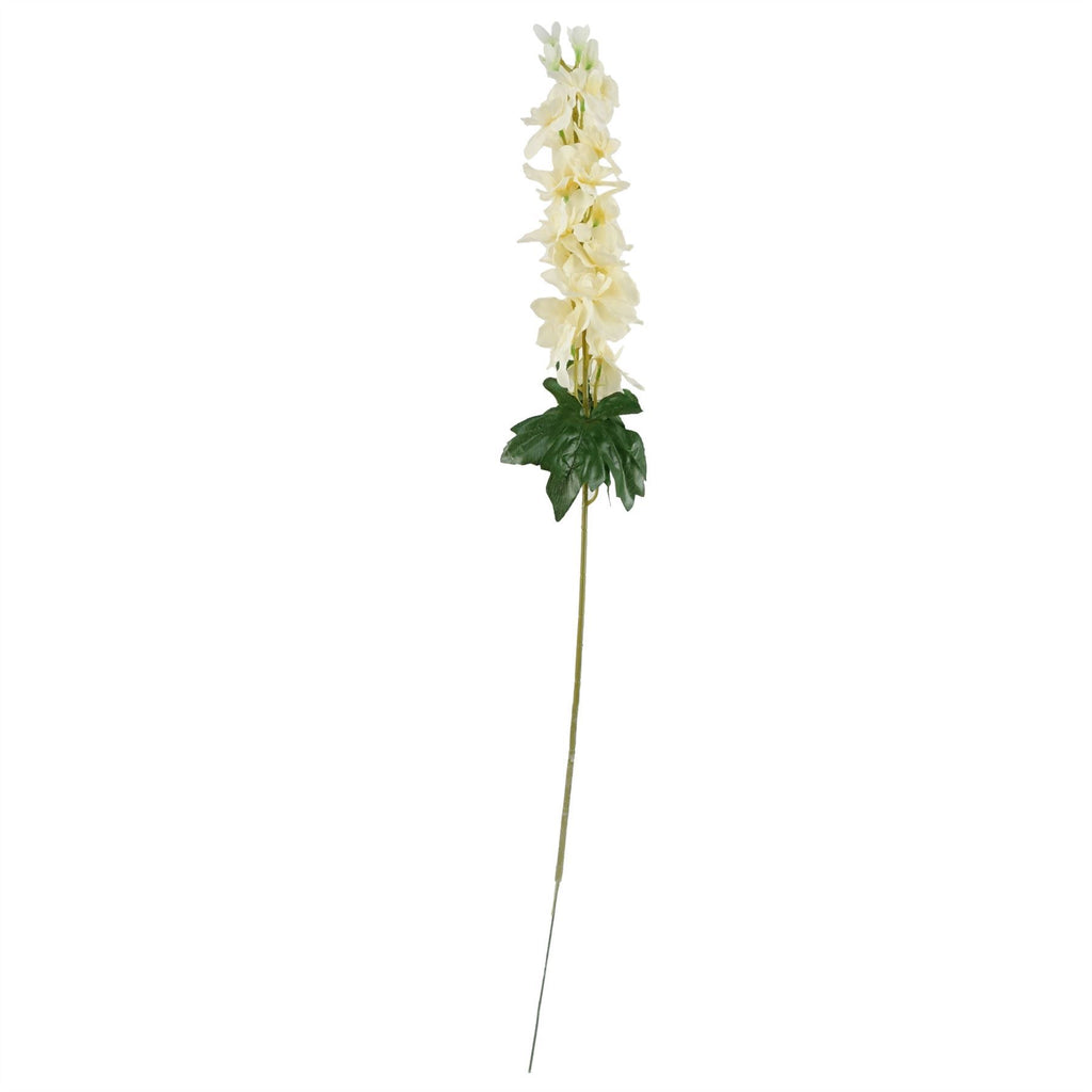 60cm Artificial Berry Delphinium Cream Flower Mix Glass Vase - Premium Quality