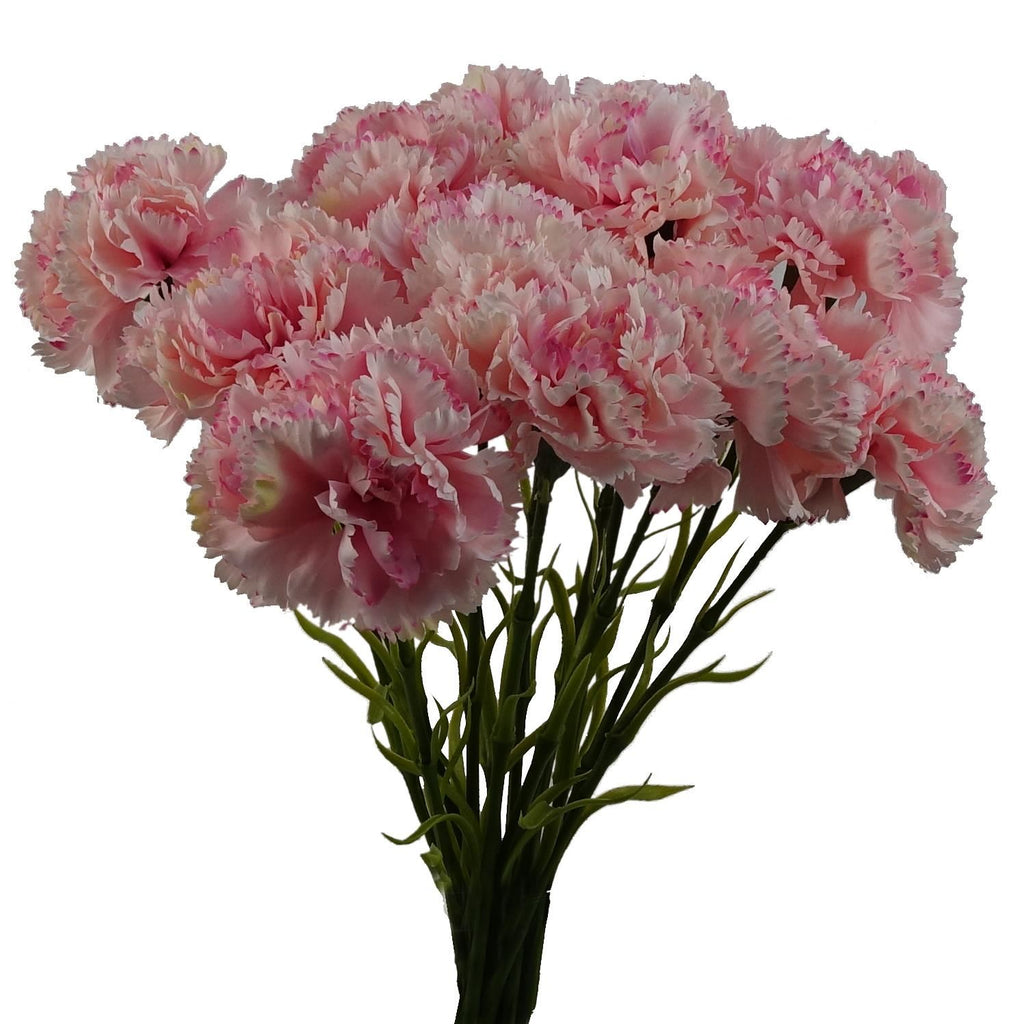 12 x Pink Carnation Artificial Flowers - Premium Quality