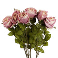 Pack of 6 x 70cm Artificial Light Pink Rose - Premium Quality
